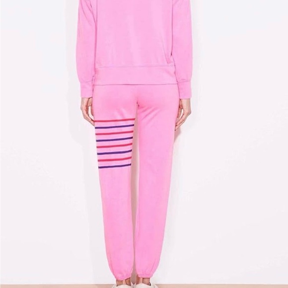 🆕 Anthropology | Sundry Pink Stripes Joggers. Size 3 (Large) - Picture 2 of 10